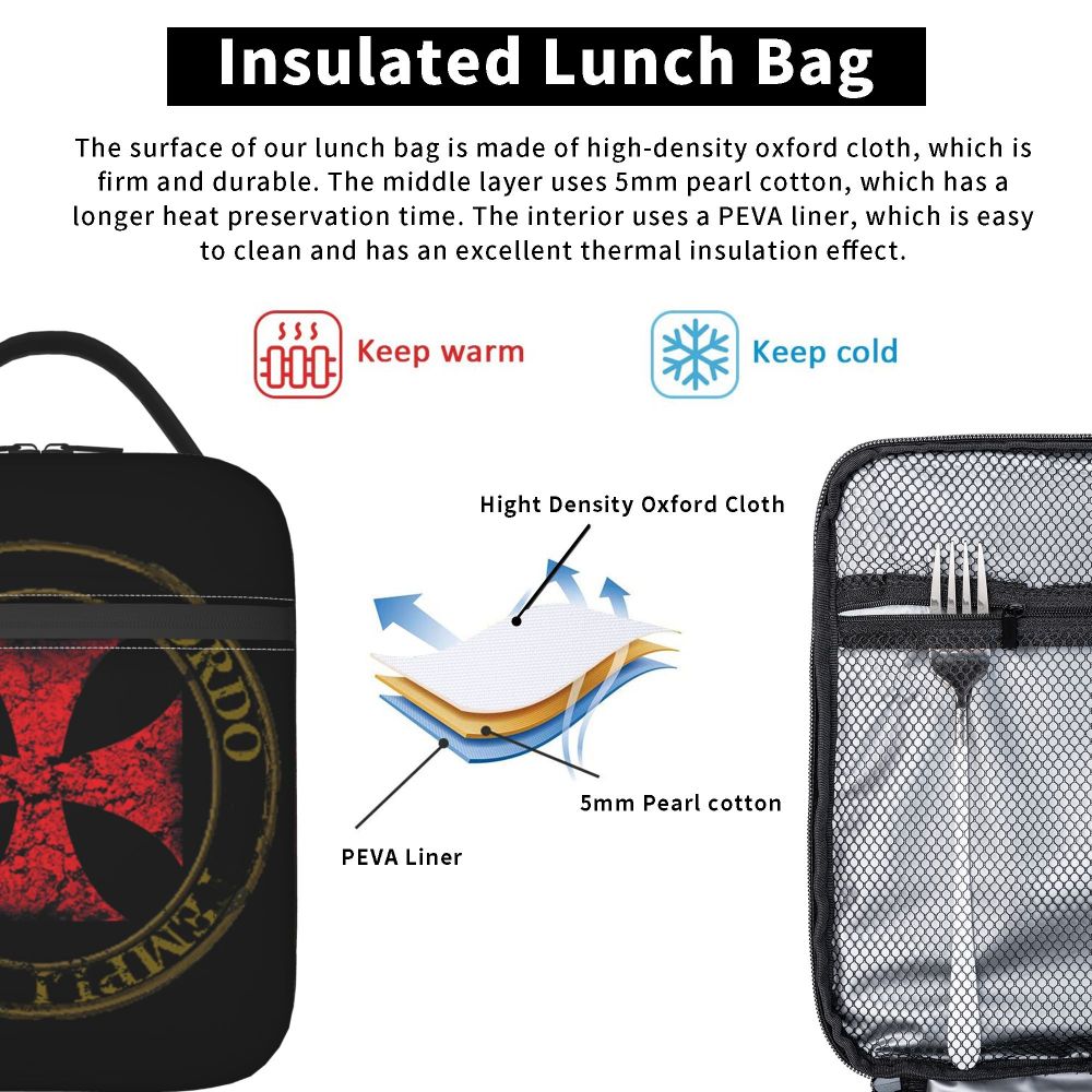 Isolado Lunch Bag para Piquenique Guerreiro Medieval