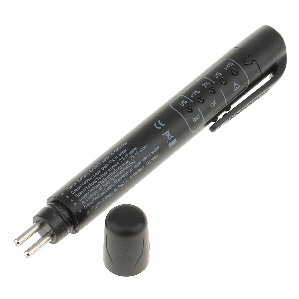 Brake Fluid  Pen, Hydraulic Fluid/Liquid/Oil Moisture  with 5 LED