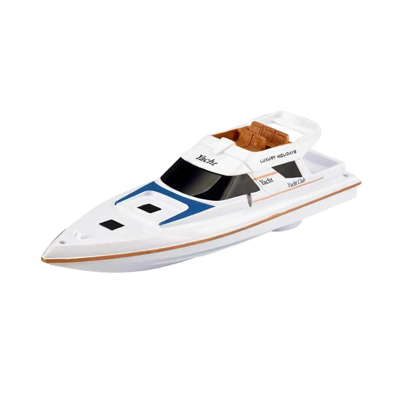 Electric Speed Boat Bath Boat Floating Toy Yacht for Park Swimming Pool Gift