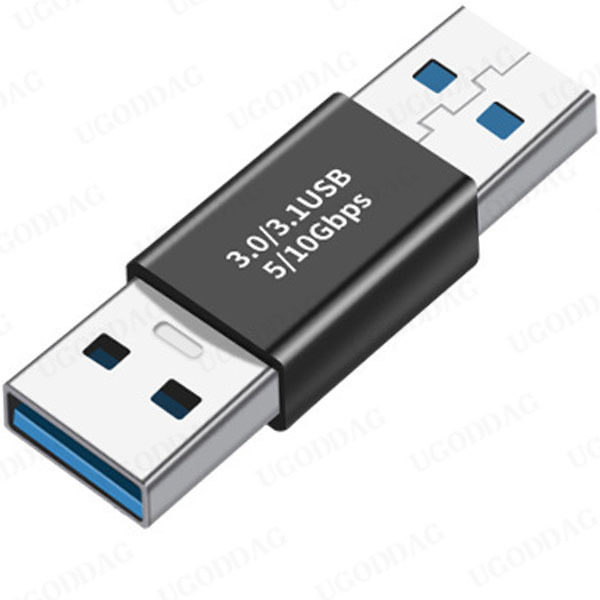 2 Adattatori USB 3.0 Femmina-Femmina - Estensione Cavi, Alluminio, 5Gbps, Nero - Foto 9