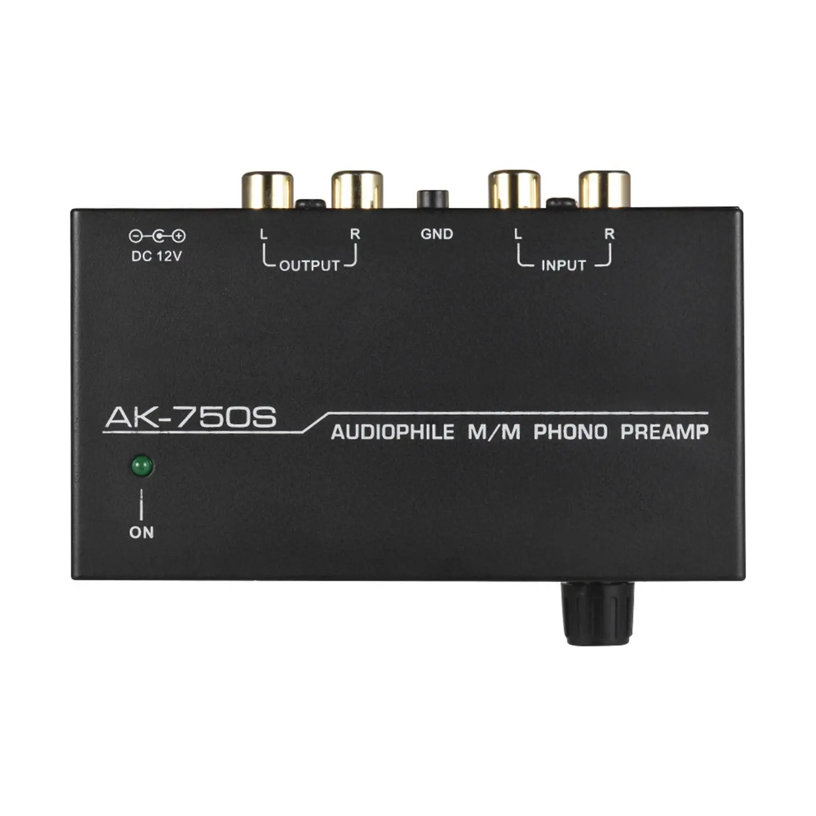 Phono Preamp Preamplifier US Standard Plug Professional Compact Accessory ,Black
