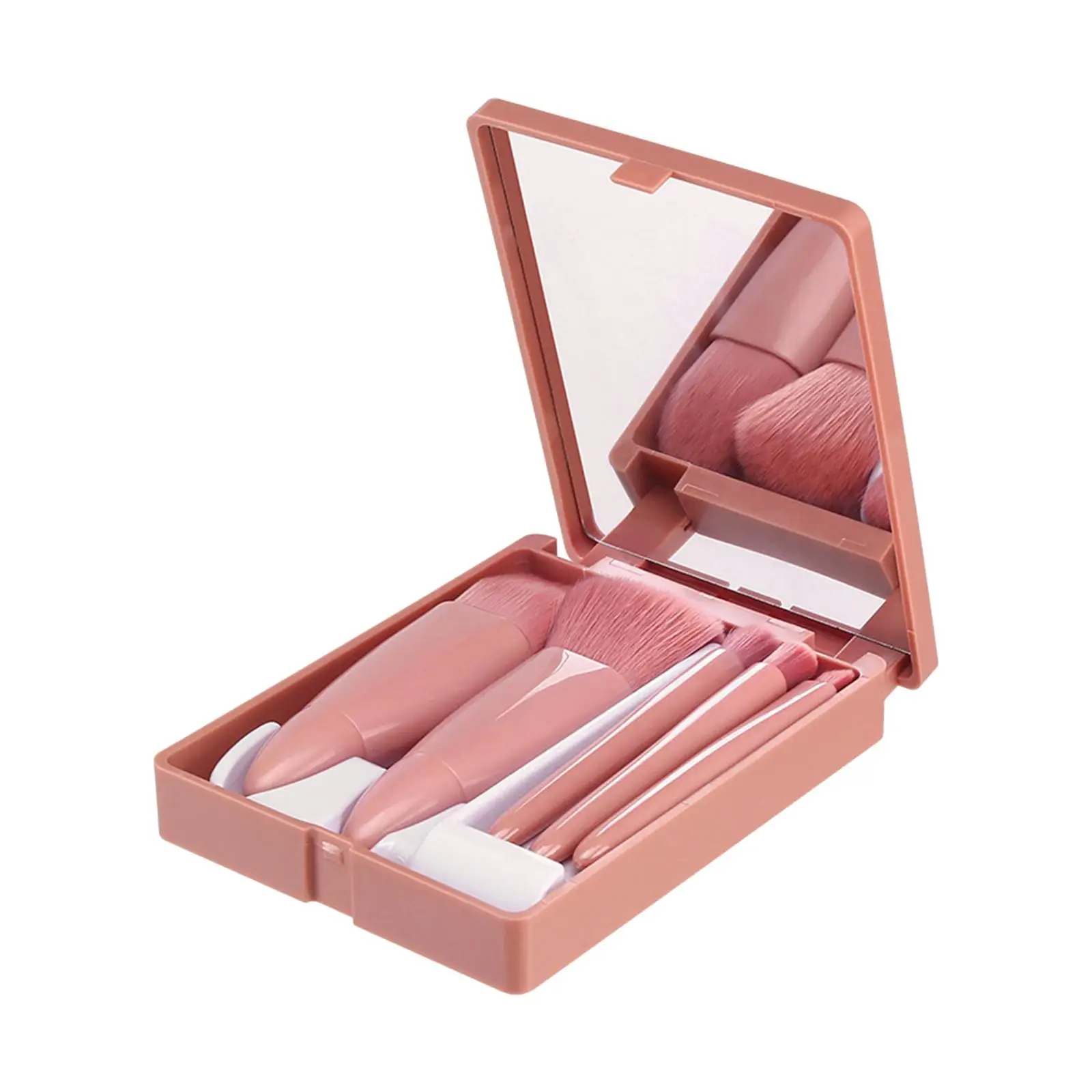 Makeup Brushes Set  Synthetic Powder Eyeshadow Eye Shadows Pink Highlight  with Case Blush Brushes for