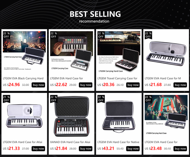 Portable Midi Keyboard Controller | Midi Keyboard Usb Controller - Eva Hard  Case - Aliexpress