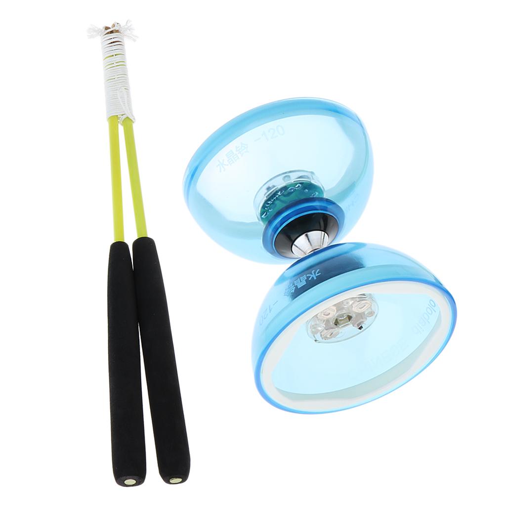Vintage Chinese Yoyo 3-Bearing Diabolo Skill Toy Light Up, Party Favor, Kids Adutls Indoor Outdoor Fun Play