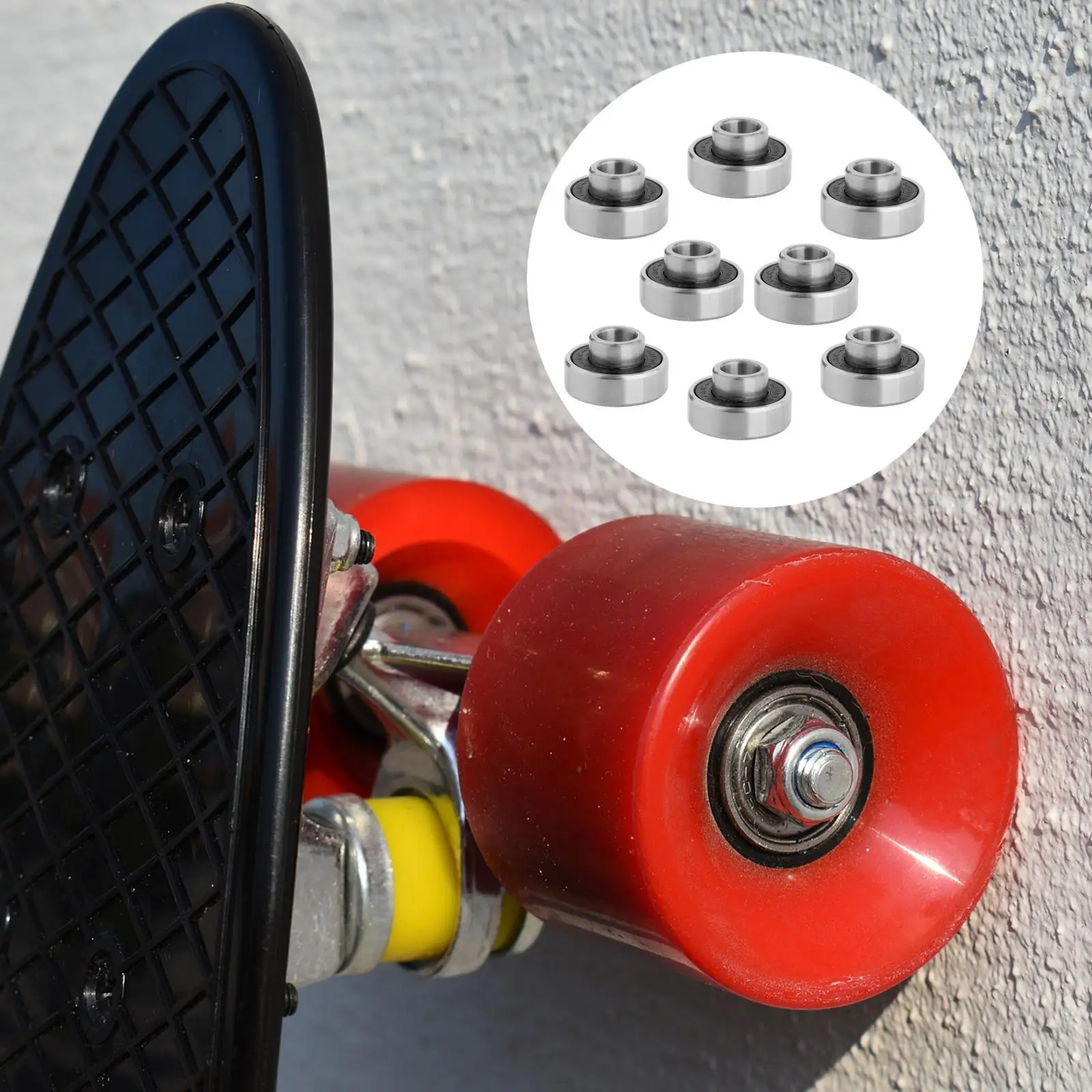 Skateboard Bearings -  Premium 6082rs - Longboard, Skate Board, Scooter, Inline and Roller Skates, 