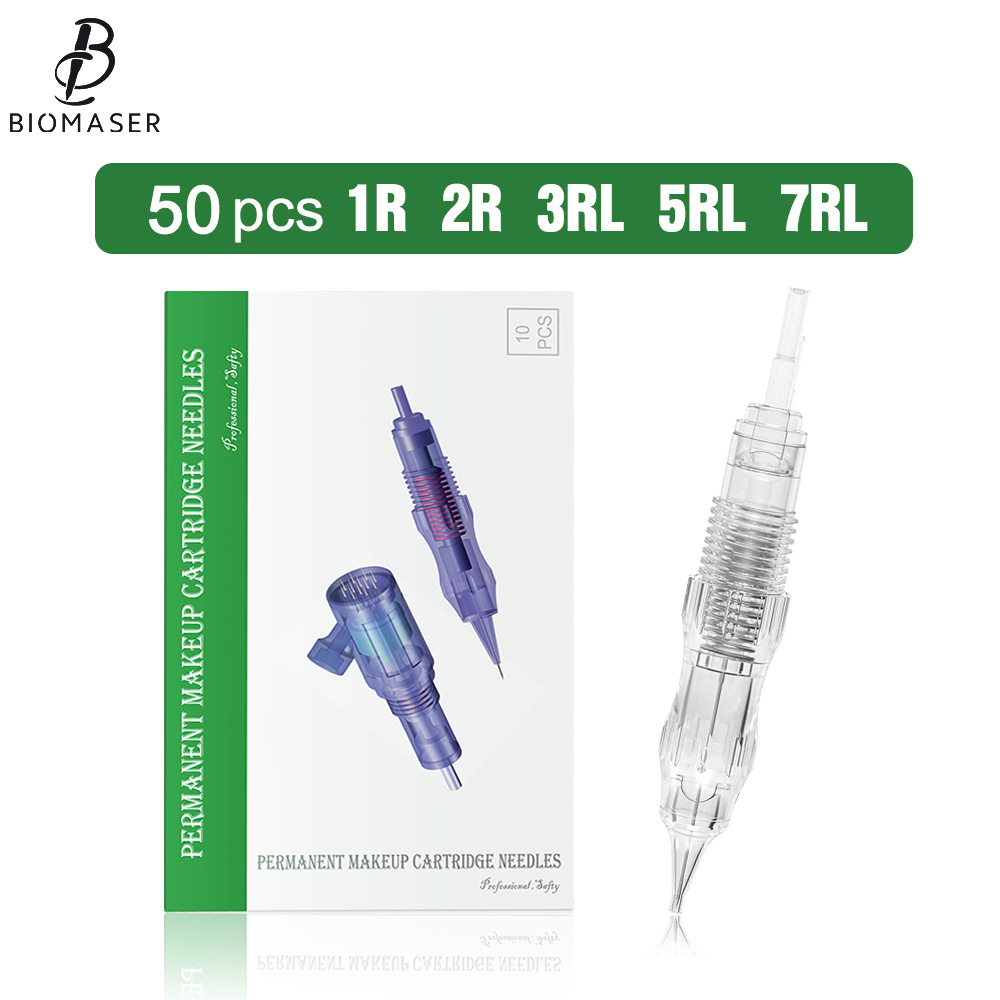 Best of Biomaser 50PCS Screw Cartrdiges Tattoo Permanent Makeup Machine Tattoo Needles Eyebrow Lips Cartridge Needles 1R / 2R / 3RL / 5RL / 7RL Reviews & Tips