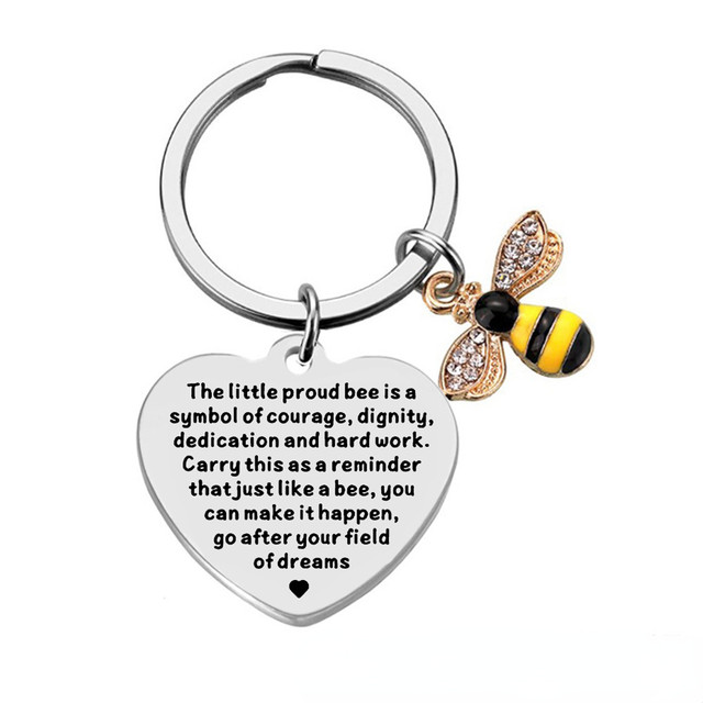 Coach bee discount keychain