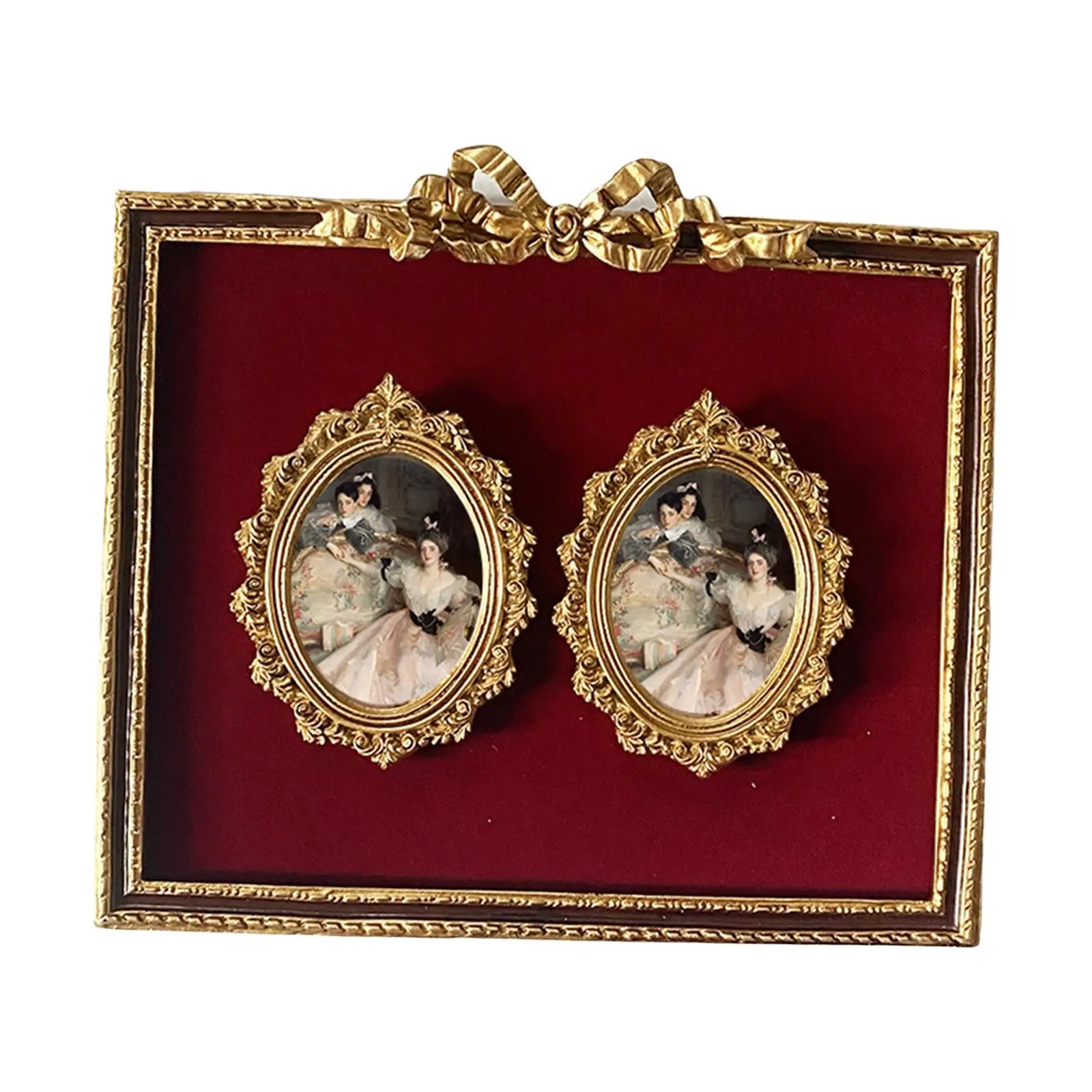 Photo Frame Hanging Resin Resin Picture Frame Wedding Ornament Display Frame Office Gift Antique Photo Frame Vintage Photo Frame
