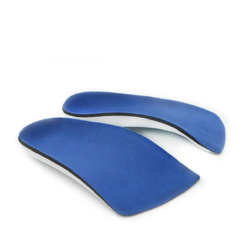 Orthotic Insoles in 3/4 Length for Correct Flat Feet, Fallen Arches,