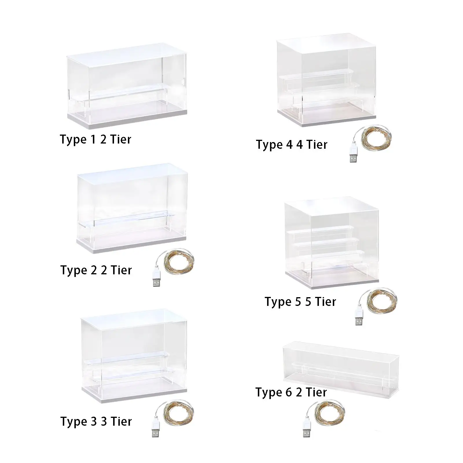 Showcase Decoration Storage Holder for Miniature Figurines Model Collectibles Organizing Toys