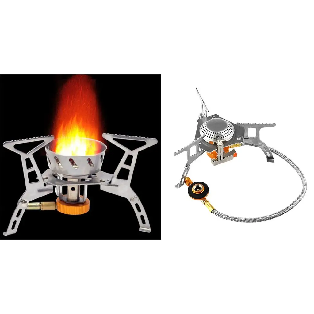 Portable Outdoor Gas Stove Camping  Gas Burner Collapsible Electronic