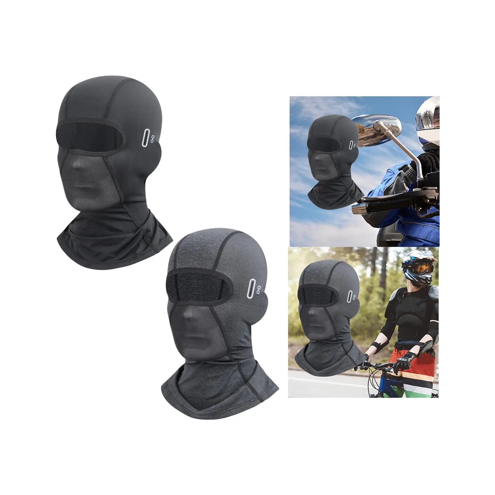 Balaclava Face Mask Summer Cooling Motorcycle Scarf Ski Mask Neck Warmer for Outdoor Riding Ski Snowboarding Motorcycle Cycling