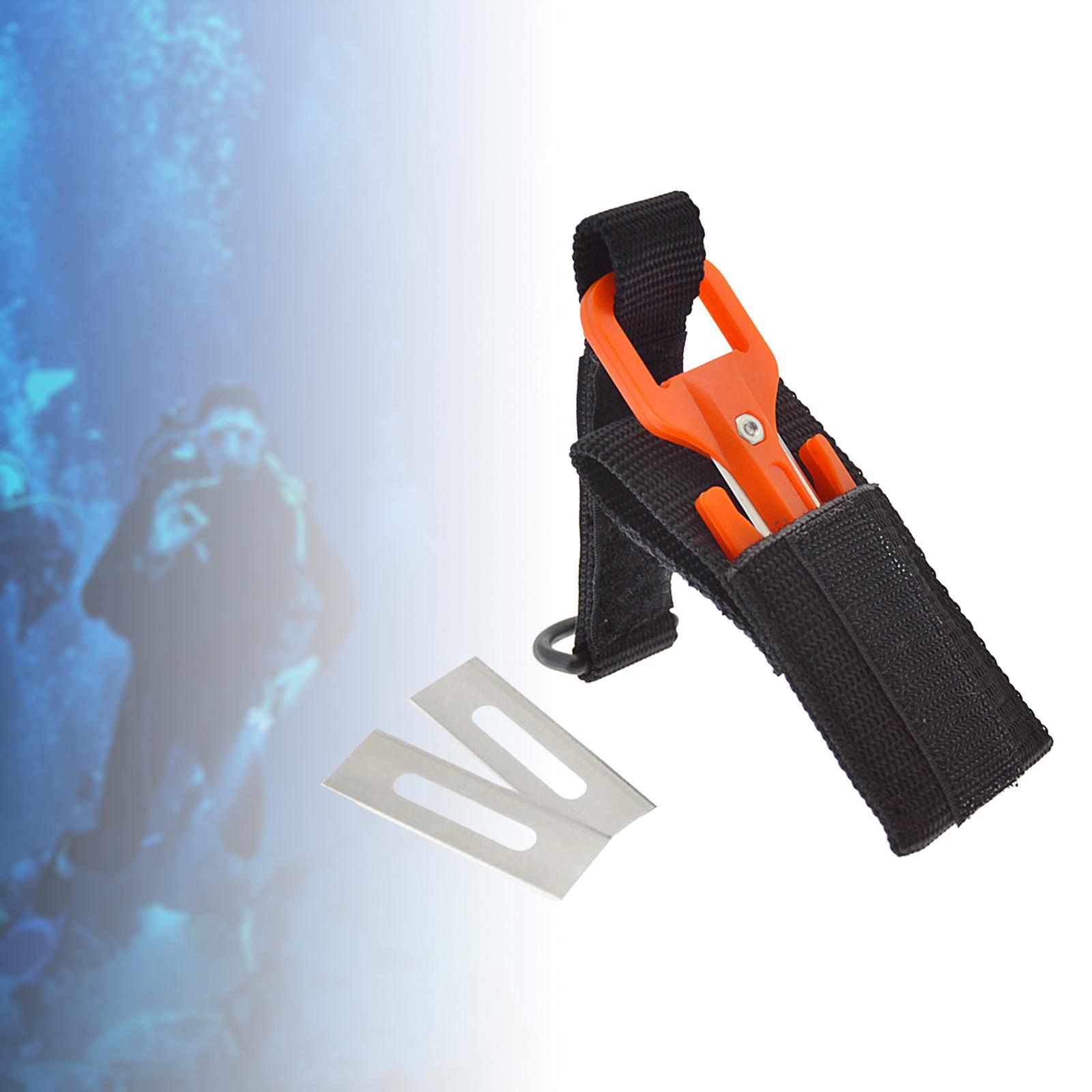 Snorkeling Knives with Extra Blades Safety Scuba Dive Line Cutter for Freediving Spearfishing Diving Fishing Line Fishing Net