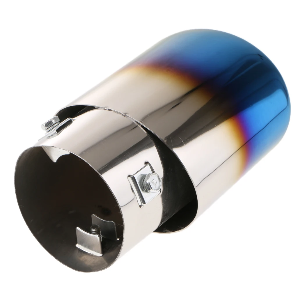 Universal Stainless  , Exhaust Tail ,  Tip, Sliver / Sliver Blue / Colorful / Black