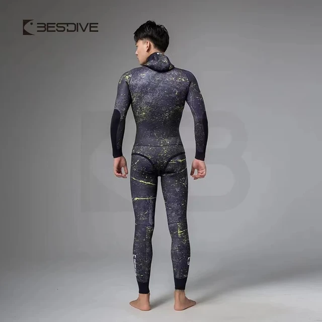 Bestdive 5mm/7mm Women's Spearfishing Wetsuit Neoprene 2-Piece Camouflage  Scuba Diving Suit Full Body Warm Hooded Freediving - AliExpress
