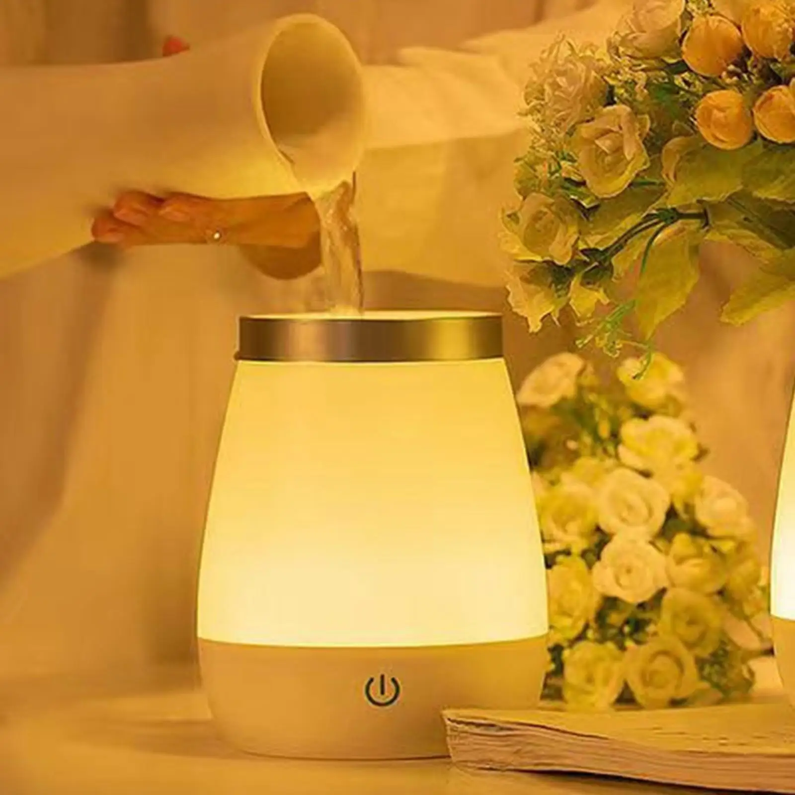 Desk Lamp Flower Arrangement Atmosphere Lamp LED Night Light USB Table Lamp for Bedside Bar Bedroom Dining Room Desktop