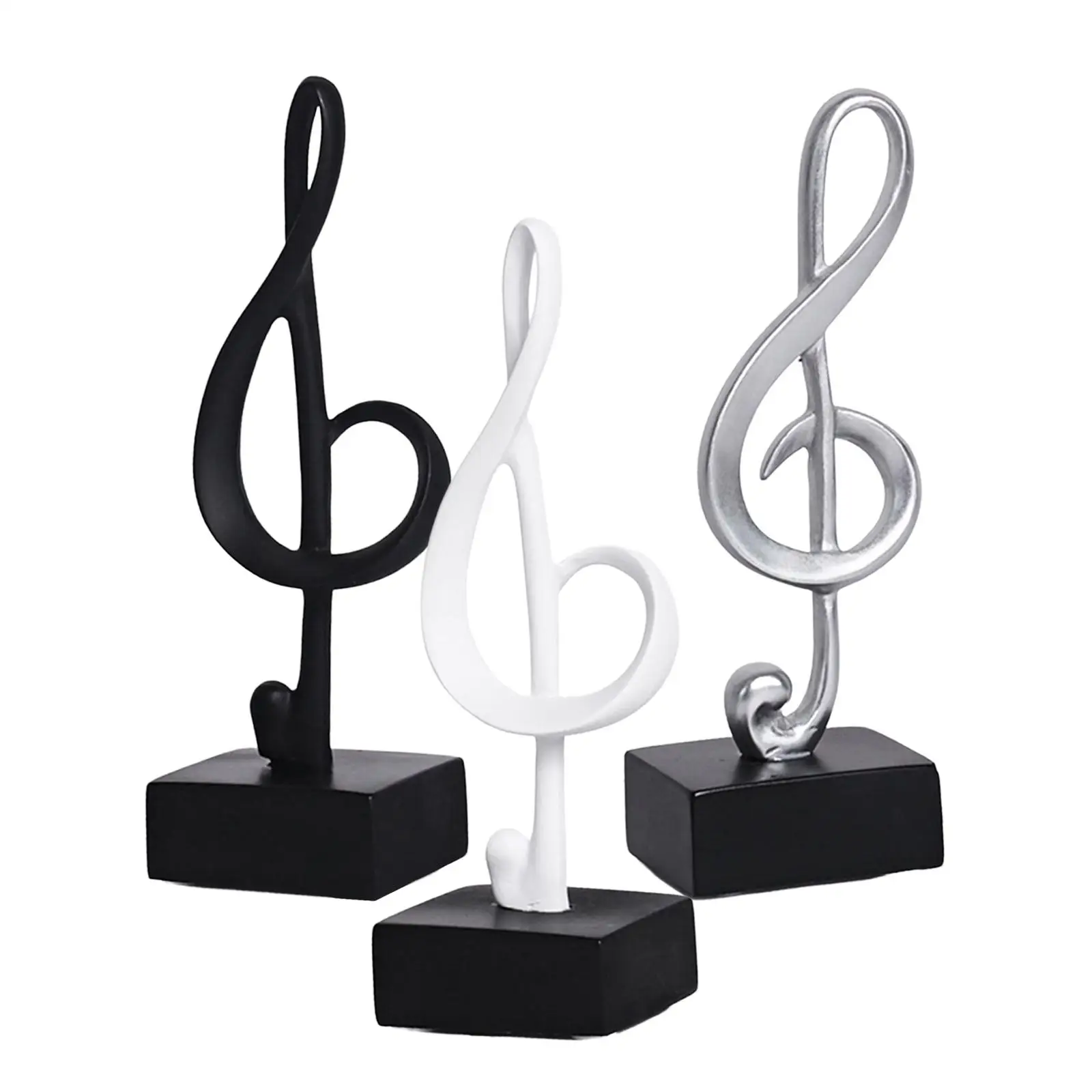Creative music note figure resin statue sculpture artwork for living room office