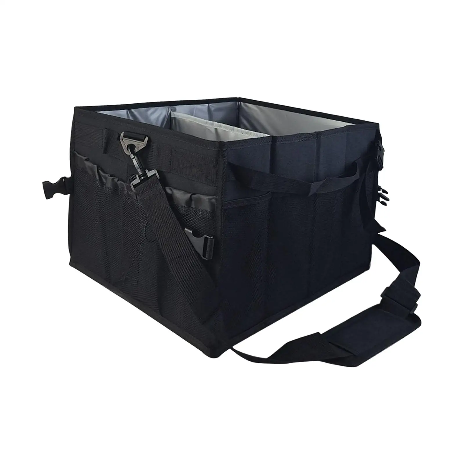 Portable BBQ Tool Storage Bag Outdoor Picnic Cooking Tools Bag Organizer Grill Tool Carrying Bag Waterproof for Trip Camping RV