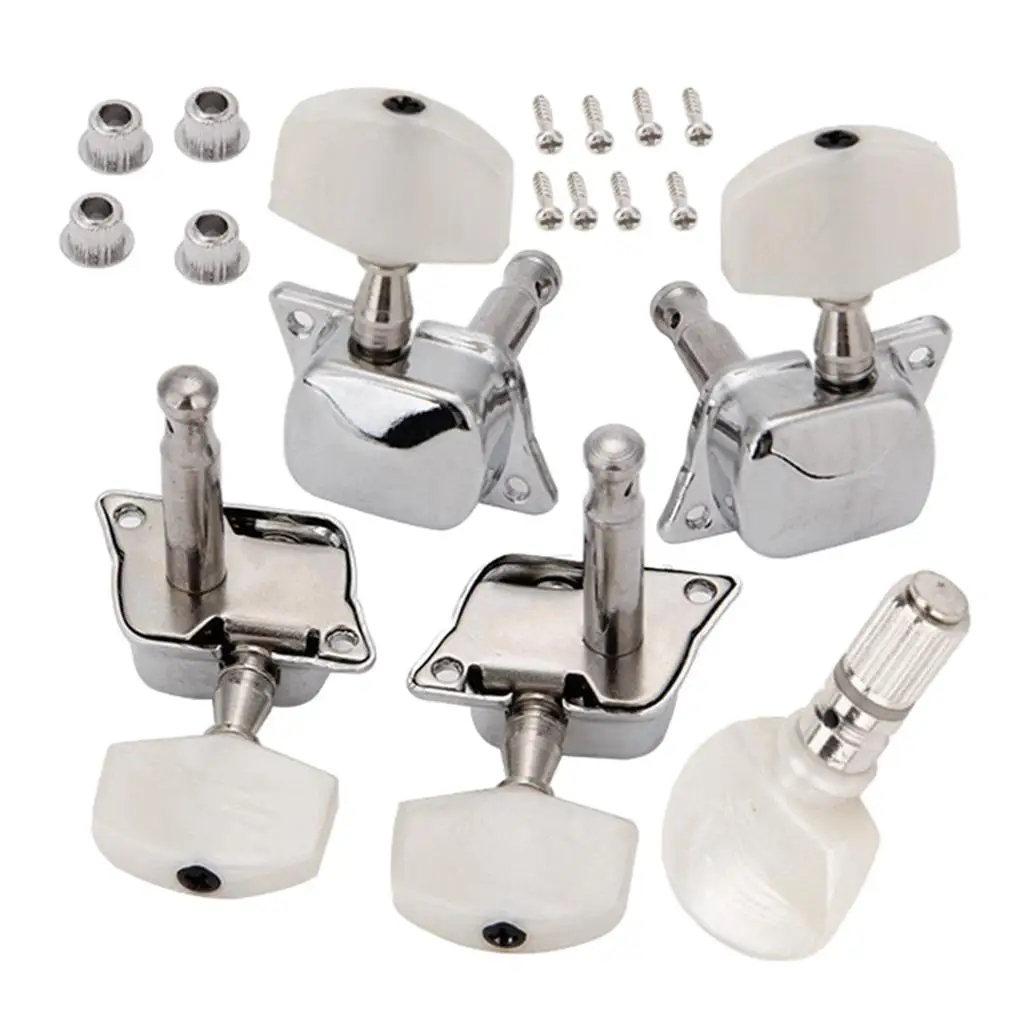 5 Pieces Machine Heads Knobs Semi-closed Strings Tuning Pegs for 