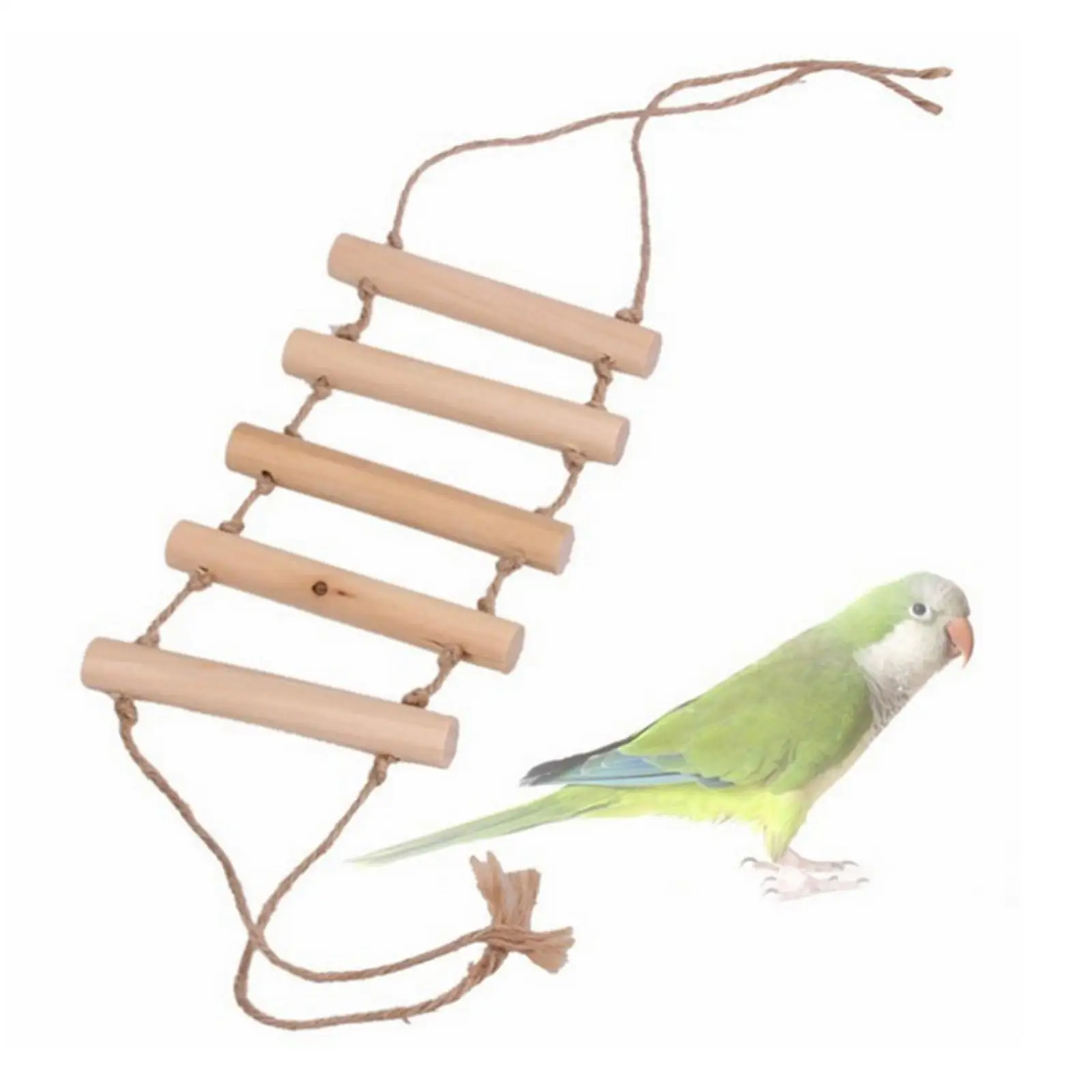 5 Floor Parrot Swing Climbing Chewing Bite Birds Bridge Ladder for Lovebird Conures Cockatiels Small Medium Large Birds Training