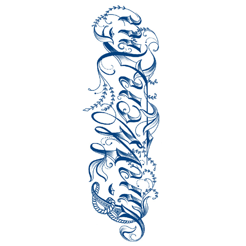 Tatuaje adhesivo a prueba de agua, tatuaje de Animal personalizado que dura 15 días, tatuaje de jugo, pegatina para brazo y pantorrilla, tatuajes temporales, arte corporal_voghion.com
