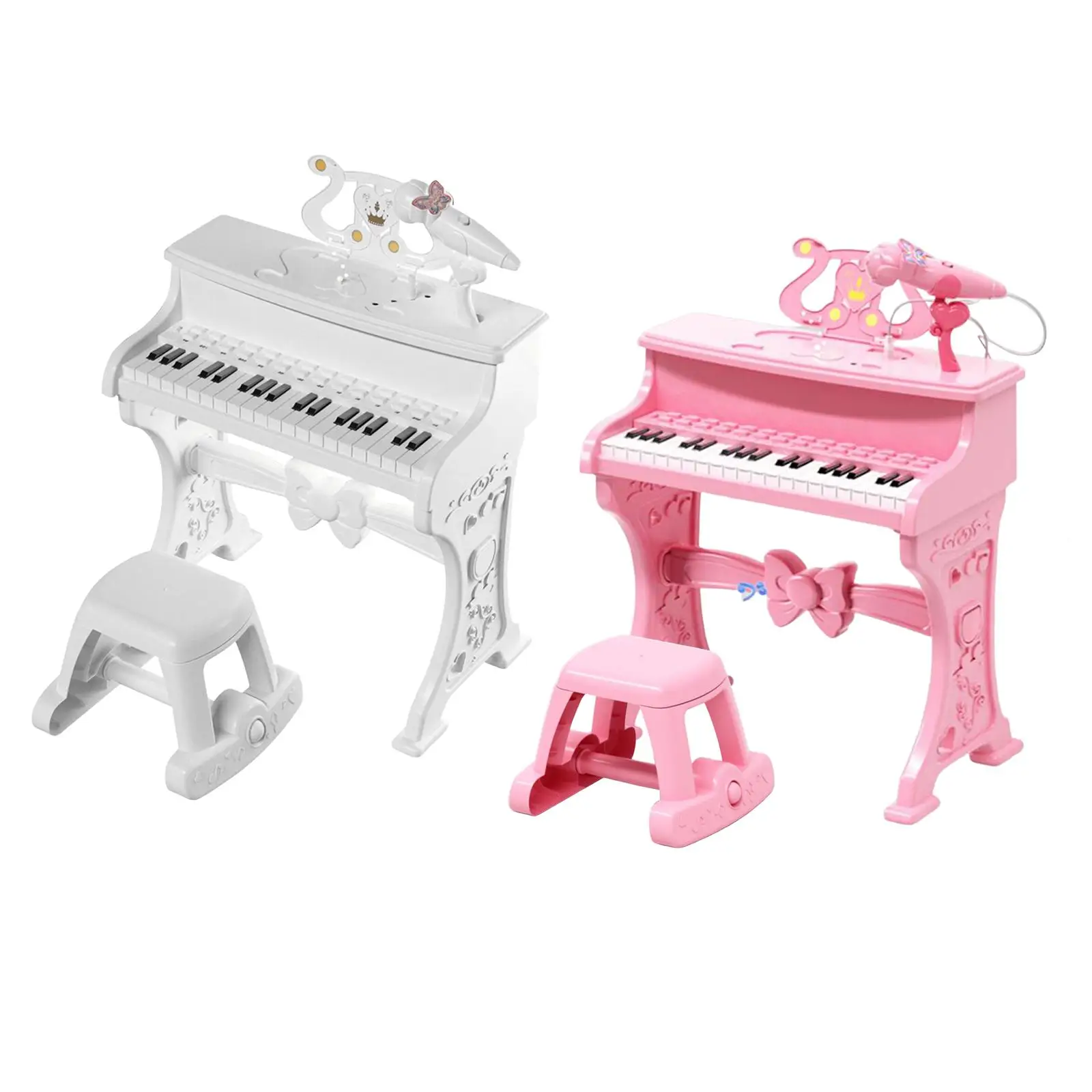 Musical Electric Toy Educational Musical with Microphone for Play Birthday Girls