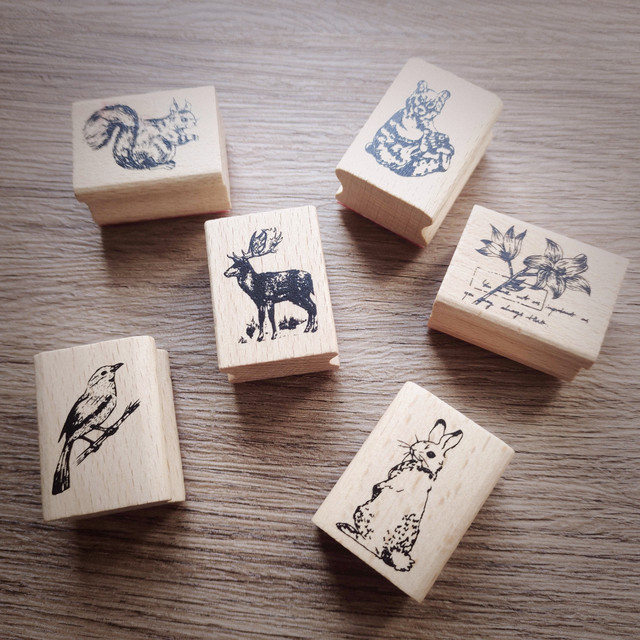 DIY Tutorial: Rubber Stamp Kids Animal Stationery