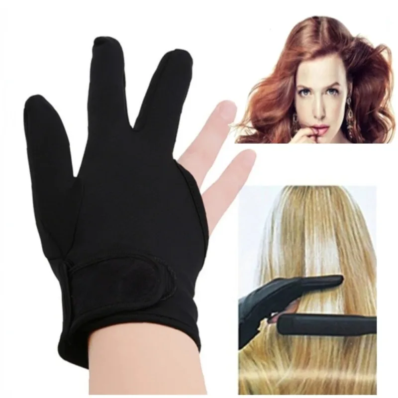 Best of Hairdressing Anti-hot Glove 3 Fingers Protect Flat Iron Heat Resistant Hair Straightening Curling Glove Styling Accessories Reviews & Tips