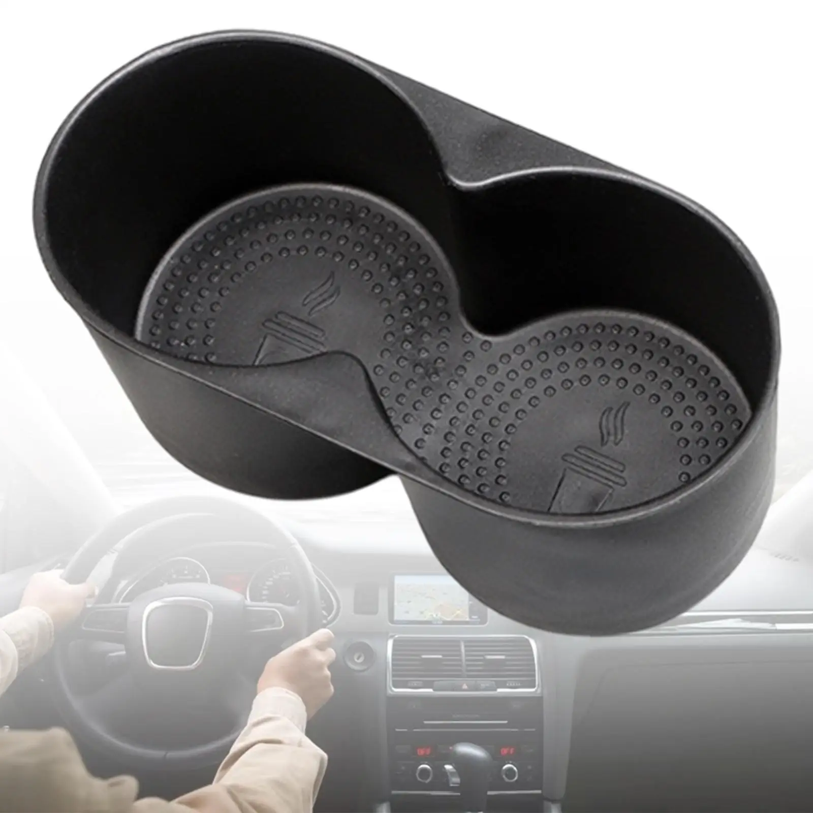 Center Console Cup Holder Easy to Install Drink Bottle Container Stable Washable
