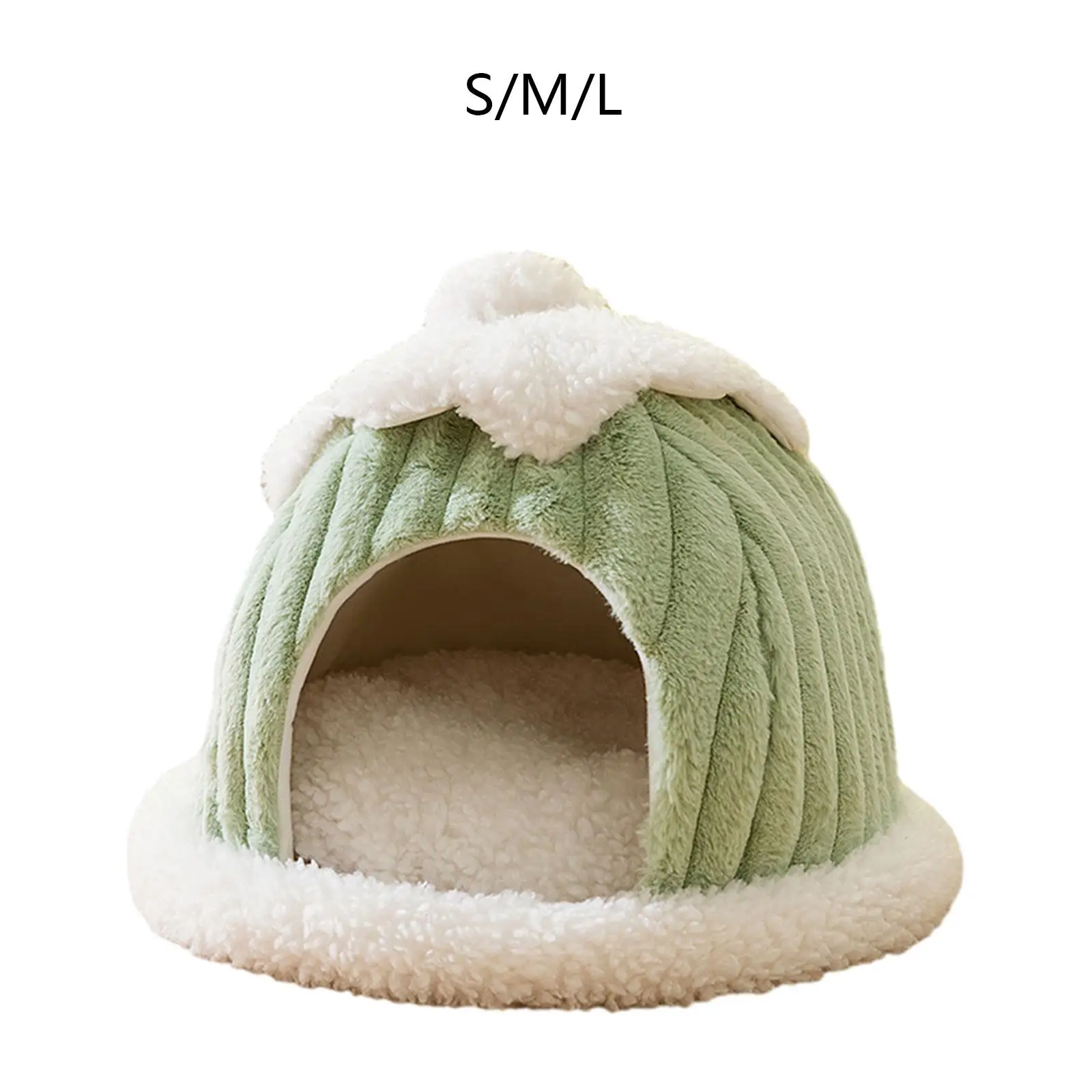 Semi Enclosed Pet Cat Nest Kitten Cat Warm House Hideout Kennel Soft Self Warming Cat Tent Pets Cave Bed for Hamster Kitten