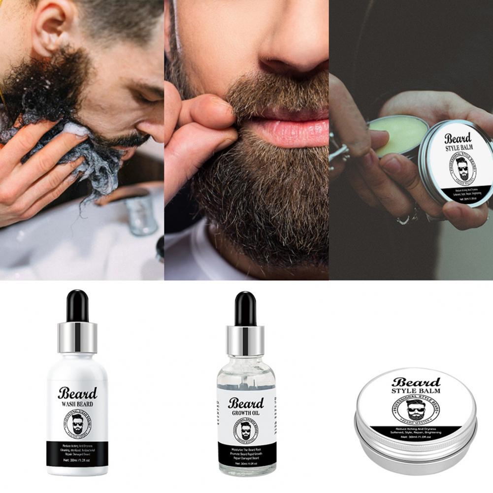 Description Picture 5 of itemBeard Growth Oil Practical Mini Quick Building Promote Beard Growth Oil for Boyfriend Beard Repair Lotion Beard Shampoo