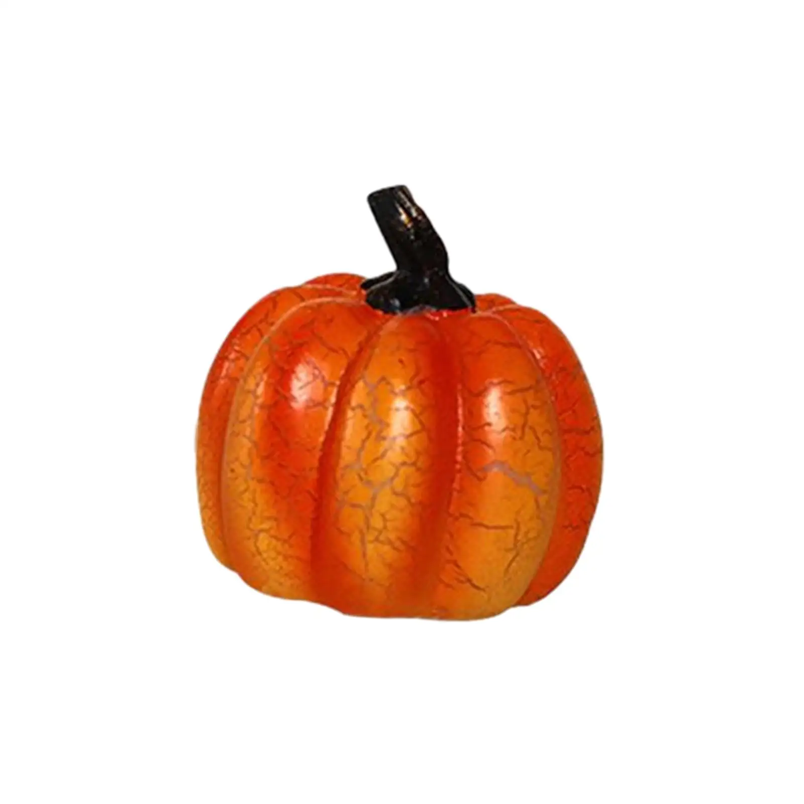 Fake Pumpkins Model Realistic Lifelike Resin Harvest Decorative Artificial Vegetables for Halloween Shop Table Baby Shower Fall