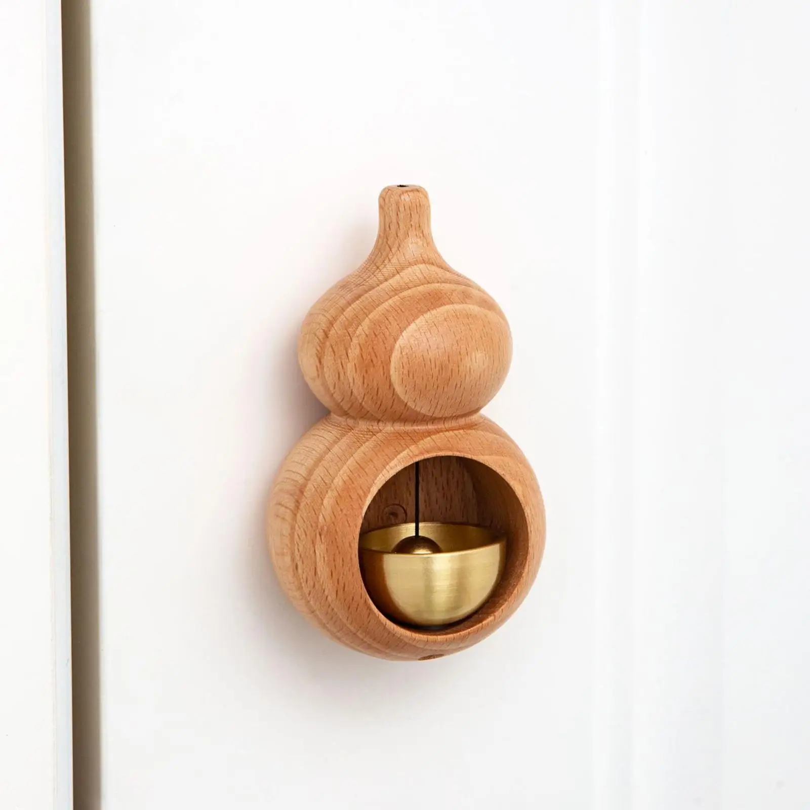 Shopkeepers Bell Lucky Gourd Gate Bell Chime Entry Doorbells Chime Wood Doorbells for Wardrobe Gate Entering Store Refrigerator