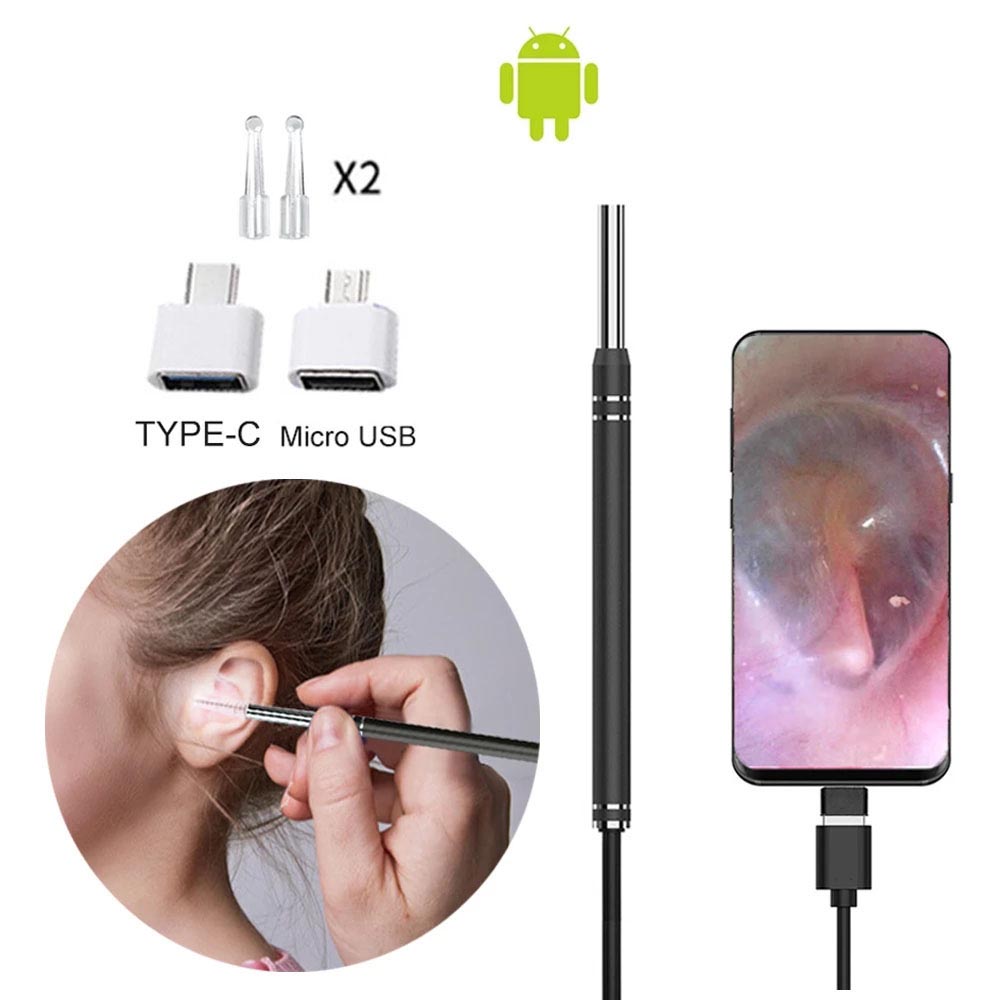 Best of Smart Ear Cleaner Endoscope Spoon Camera Ear Picker Cleaning Wax Removal Visual Earpick Wifi Mouth Nose Otoscope Support Android Reviews & Tips