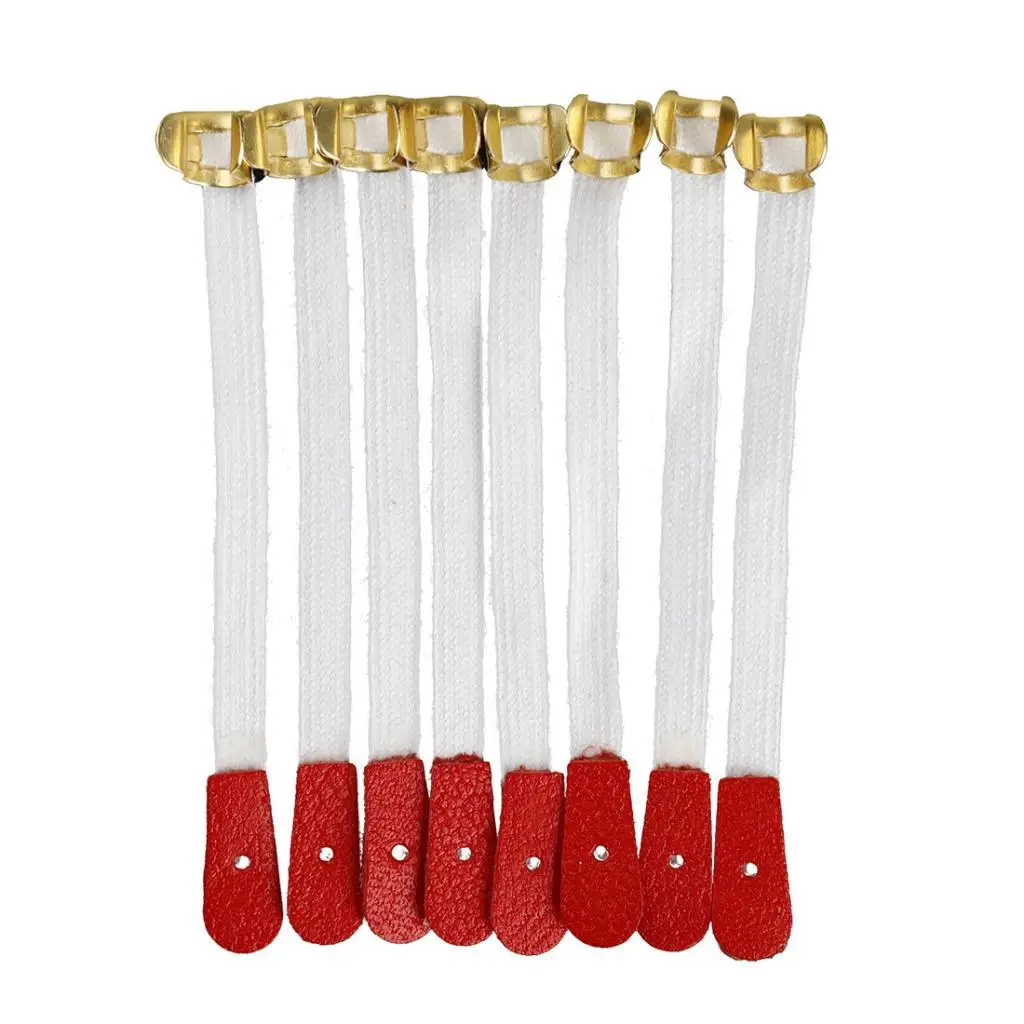 50X Piano Braid Flange Straps Piano Tool For Pianist DIY Kits Red Beige