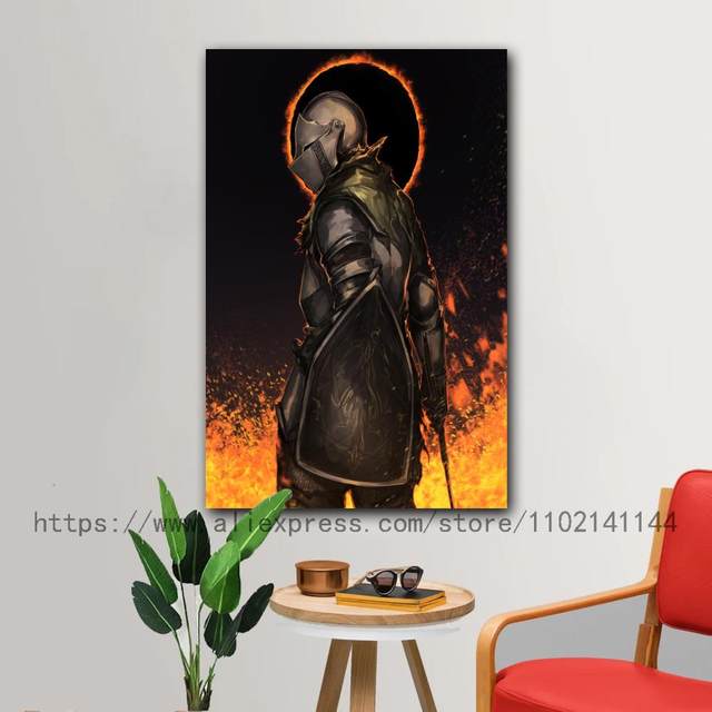 Lawrence Painting The Map Of Dark Souls 1 2 3 Art Canvas Poster Print 2X2  24X24 Game Picture For Wall Decor : : Home