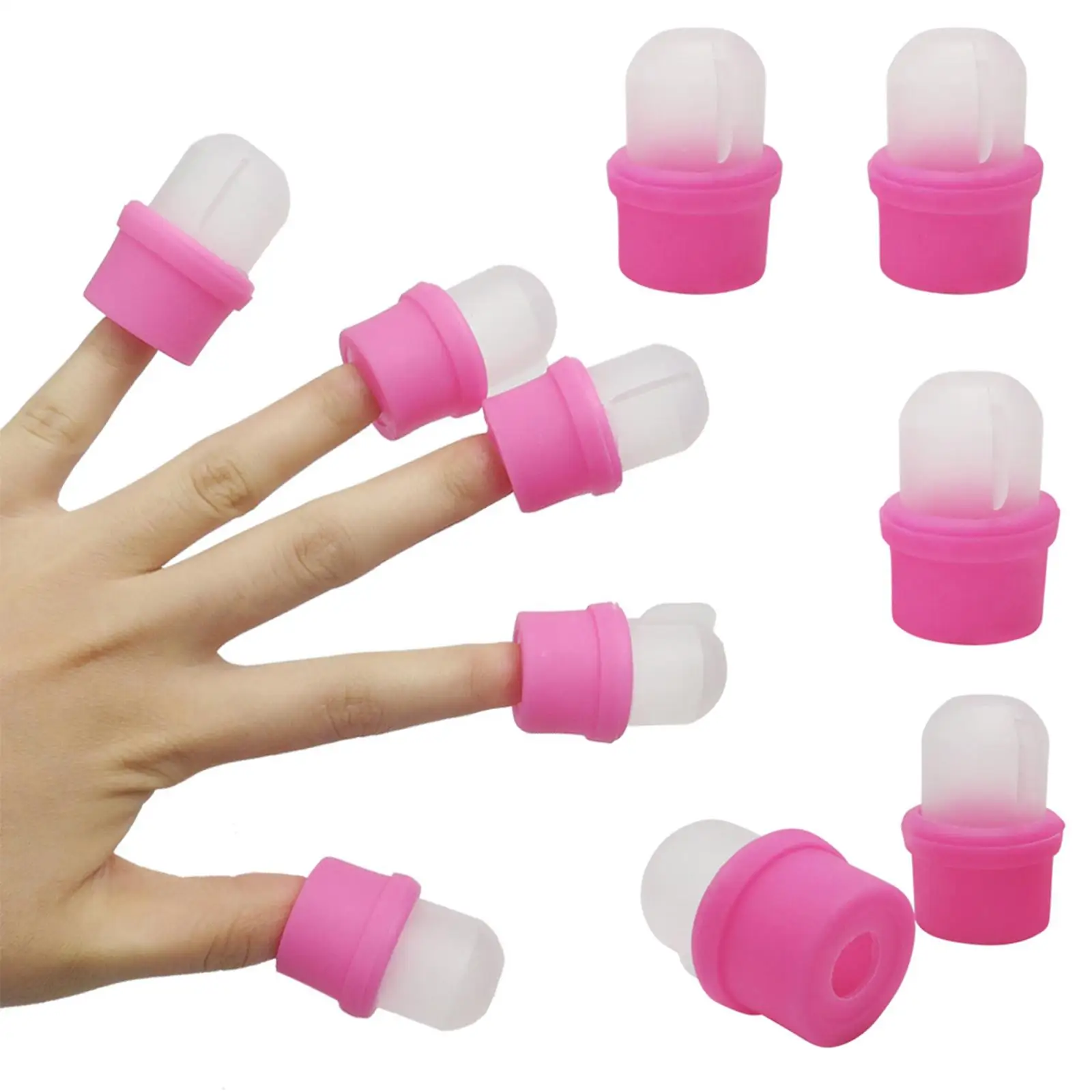 10Pcs Professional Acrylic  Polish Remover Clips 