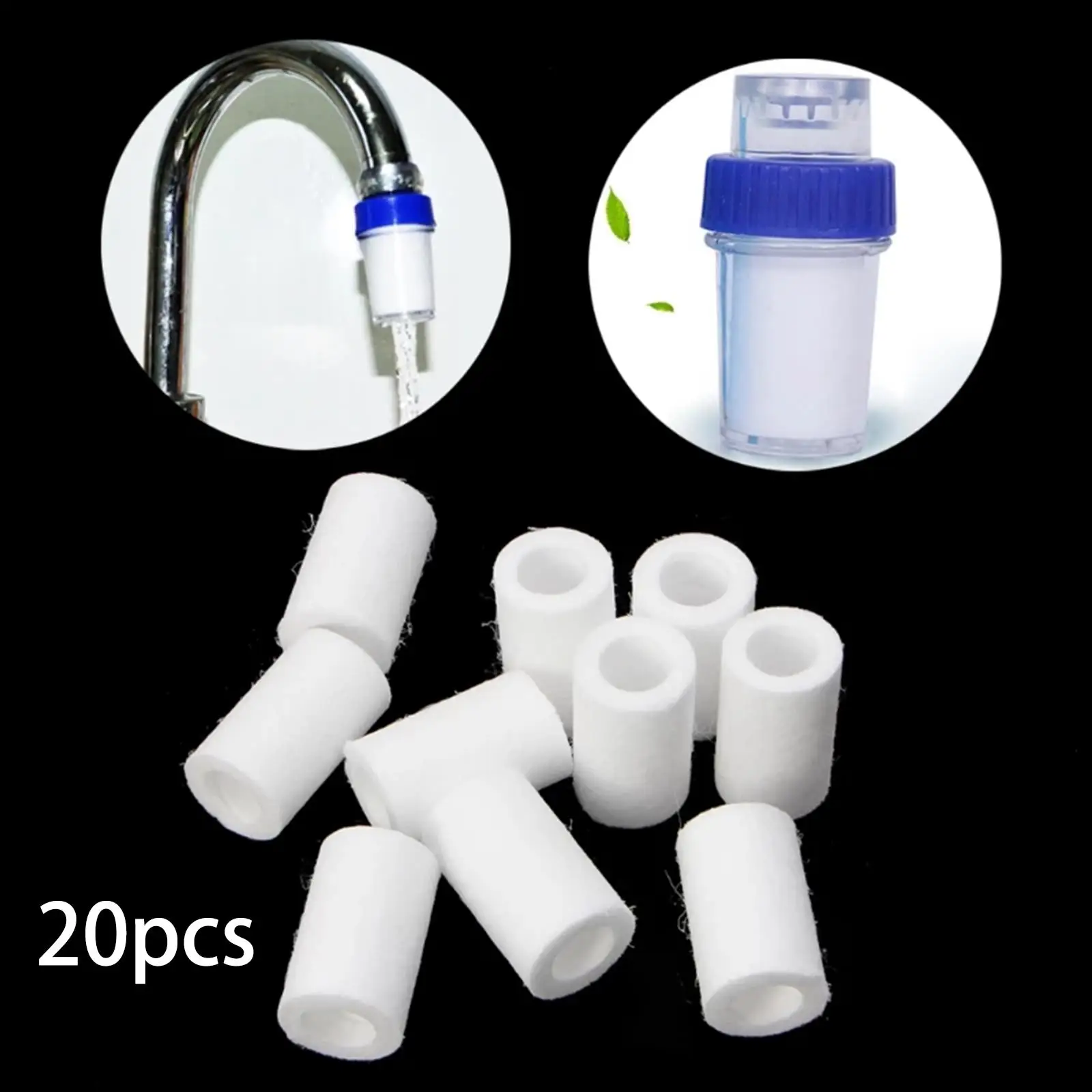 20x Faucet Nozzle Water Filter Replacement Filter Purification Elements for Bathroom