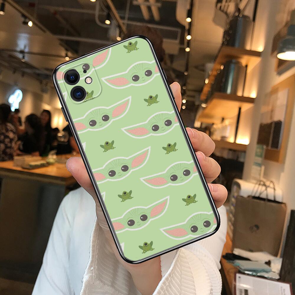 best case for iphone 13 pro max Cute Baby Yoda Phone Cases For iphone 13 Pro Max case 12 11 Pro Max 8 PLUS 7PLUS 6S XR X XS 6 mini se mobile cell case for iphone 13 pro max