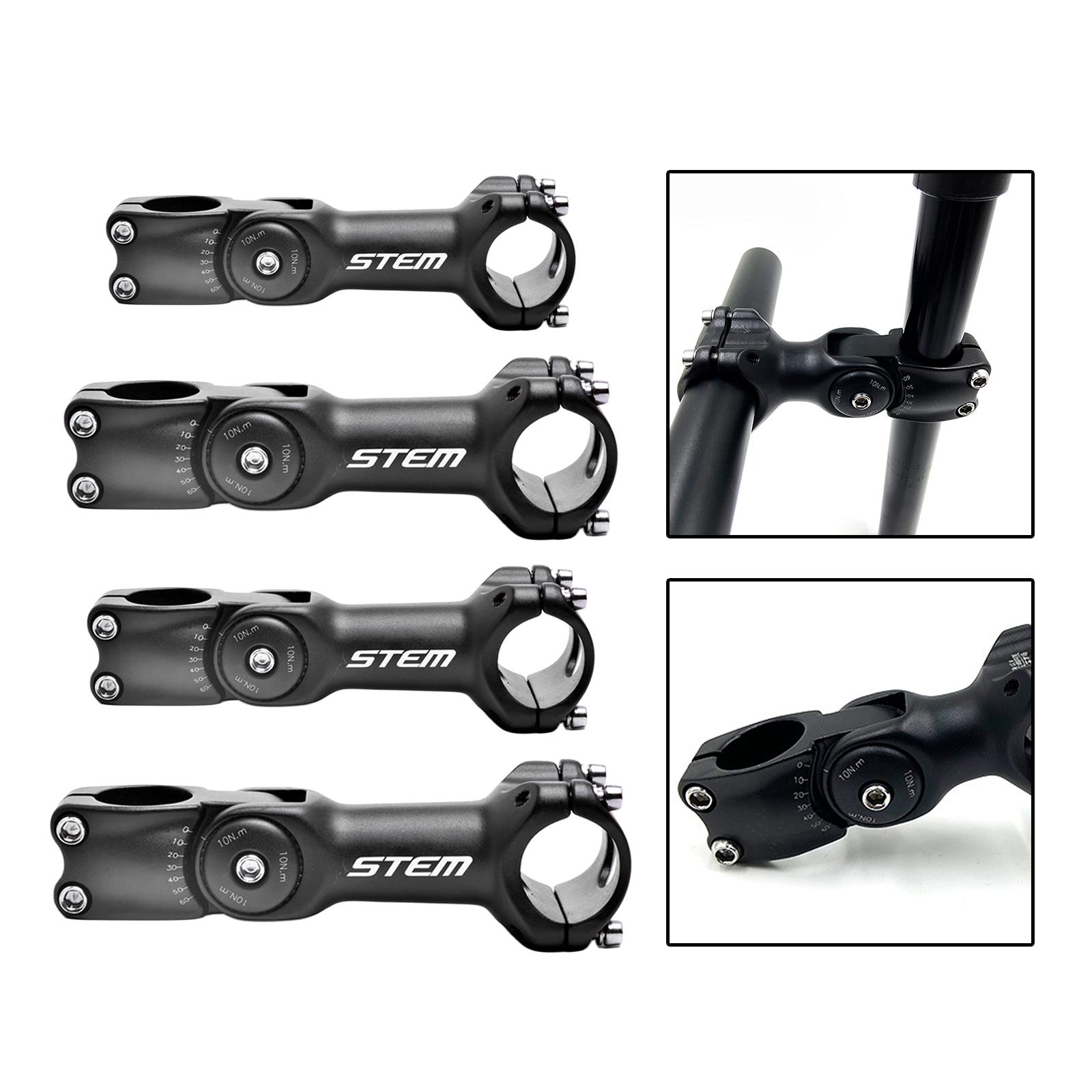 Bike Stem Steer Tube Aluminum Alloy Durable Short Handlebar Stem for Road Bike Most Bicycle Cycling Mountain Bike Fixed Gear