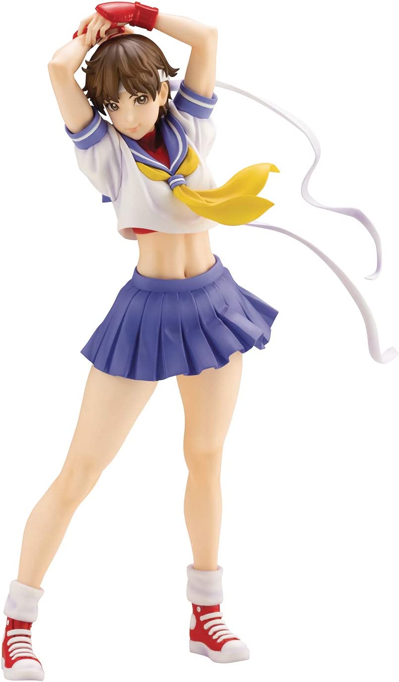 Фигурка уличного истребителя Kotobukiya: Sakura Round 2 Bishoujo, фигурка  аниме, коллекционная игрушка, подарок на Хэллоуин | AliExpress