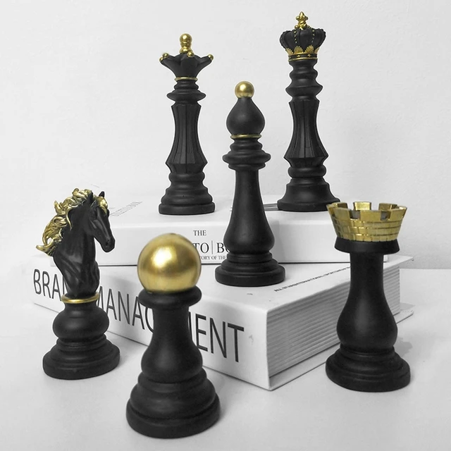 Frete grátis americano resina decoração estilo moda xadrez 3 peças