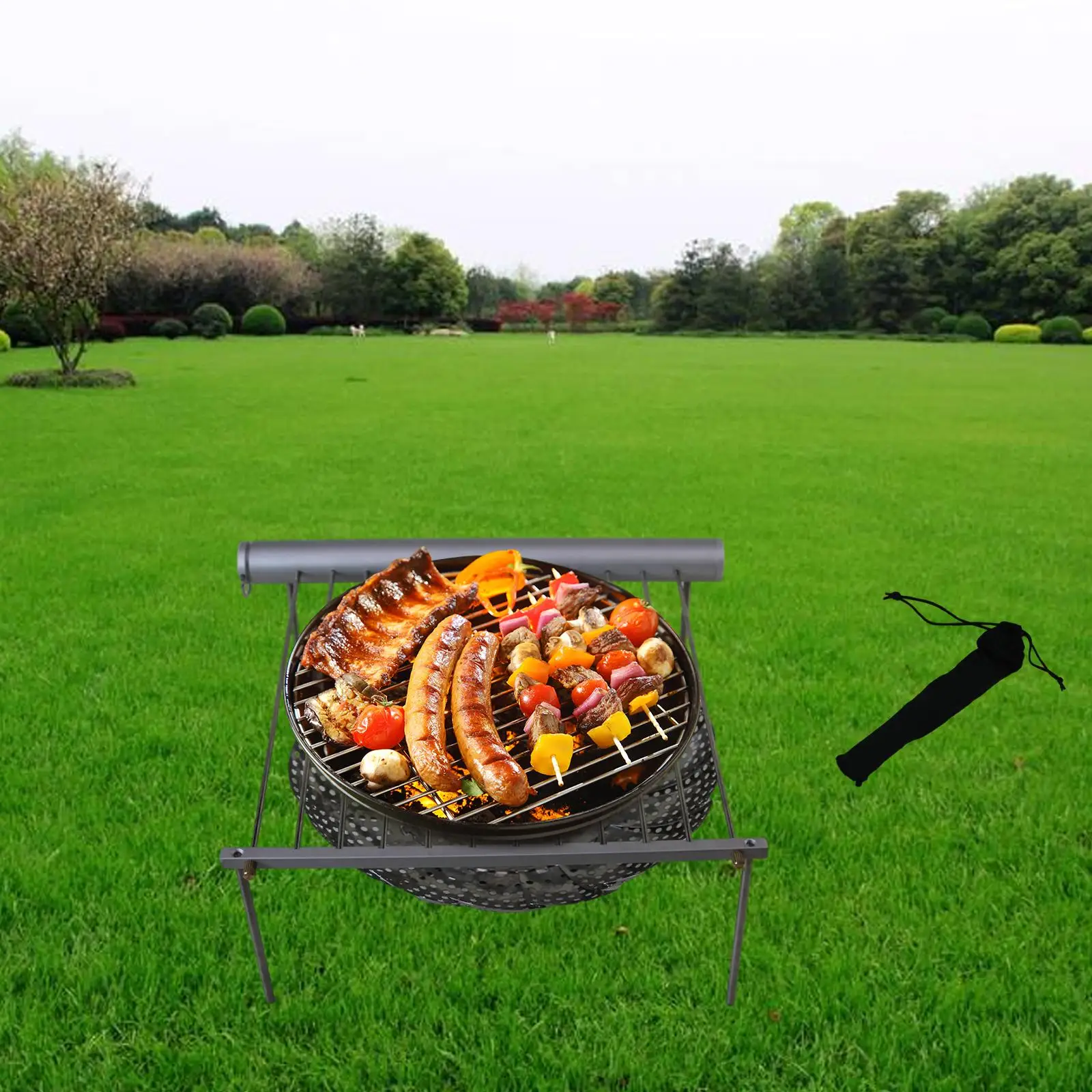 Mini-Tasche  Barbecue Accessories Picnic Cooker Grid Grate Camping