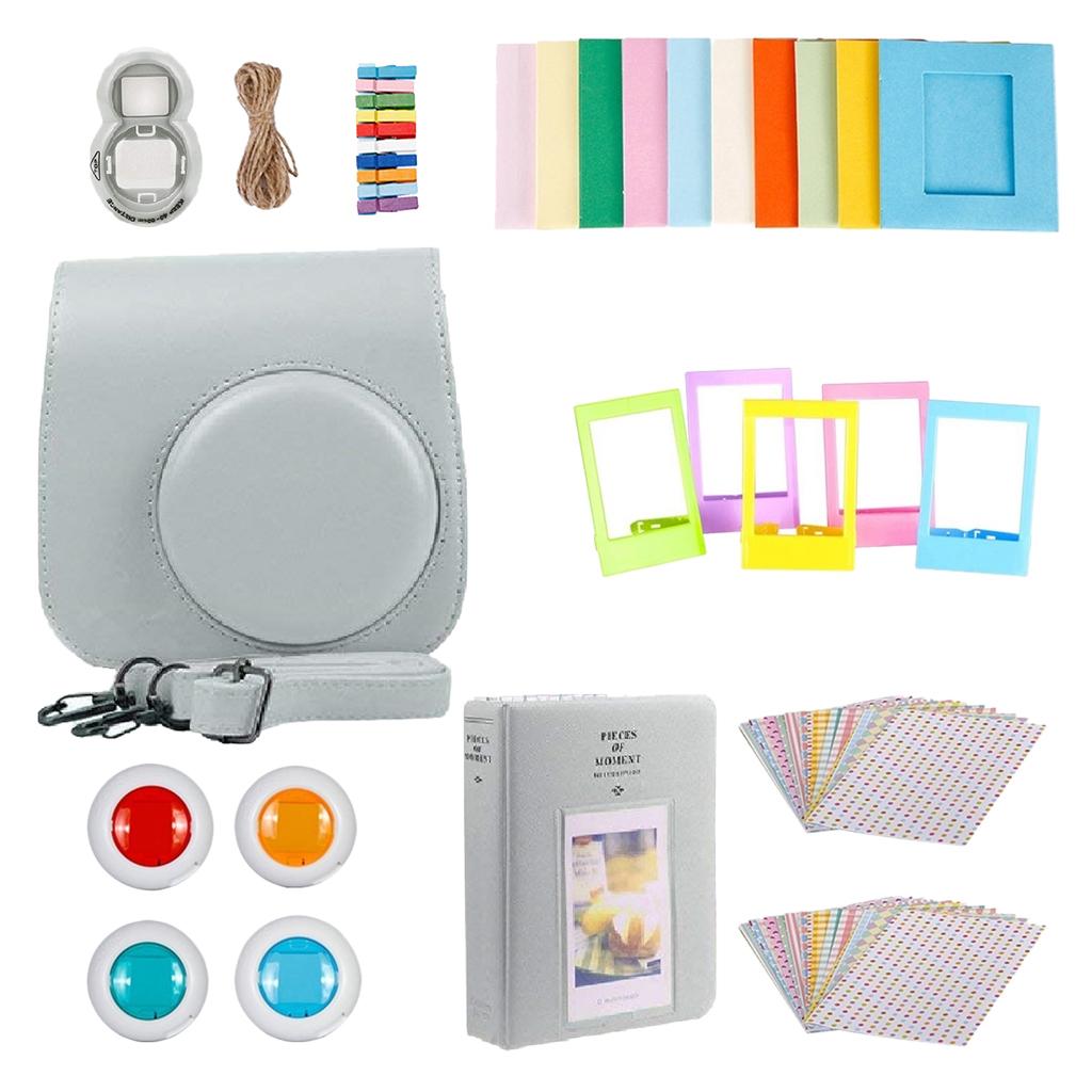 Compatible with   Mini 9 Film Camera Bundle with Case, Album, Filters & Other Accessories for   Mini 9 8 8s ( 9 Items)