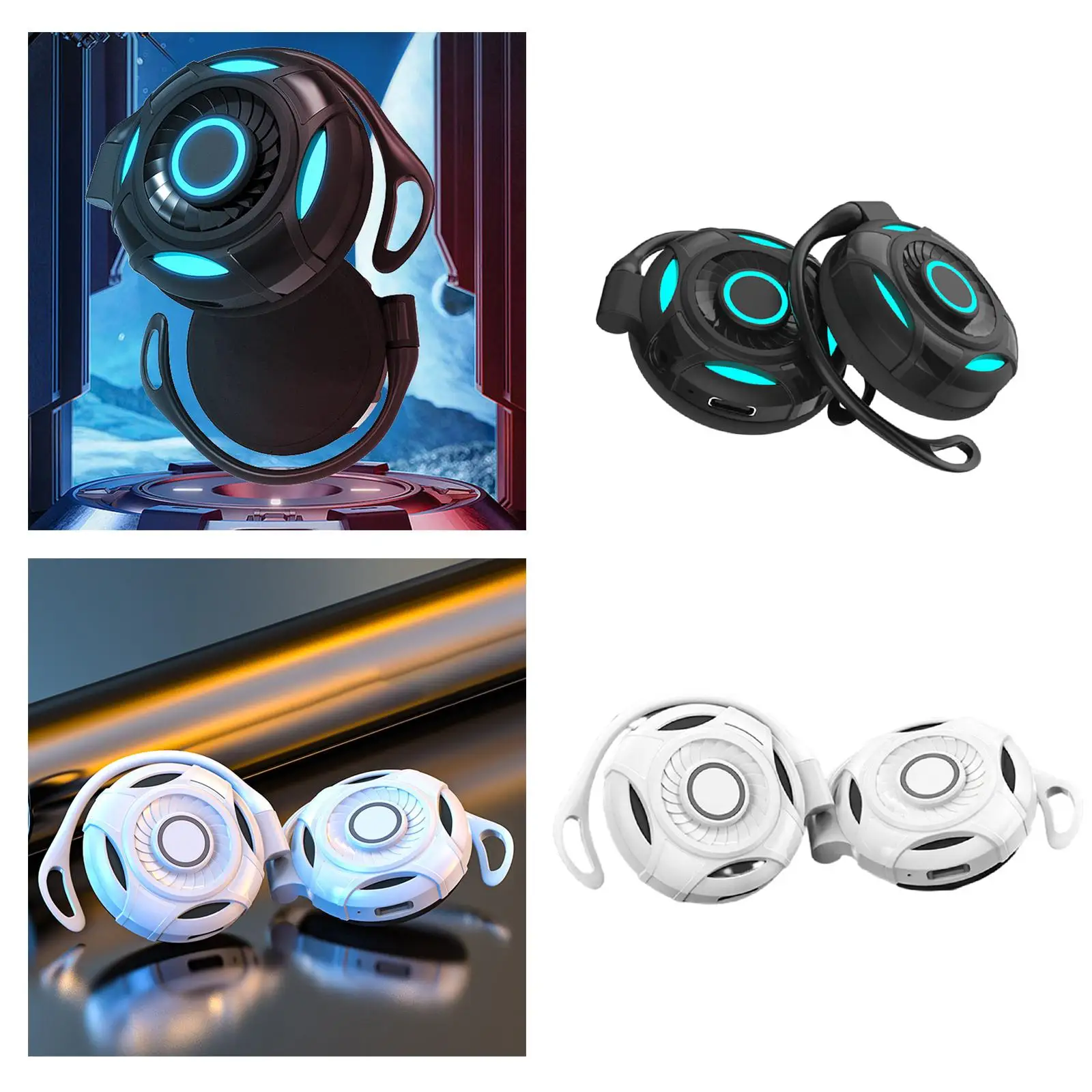 Bluetooth 5.2 Headphones Smart Touch Control Earphone HiFi 3D Sound Game Headset for Gamers