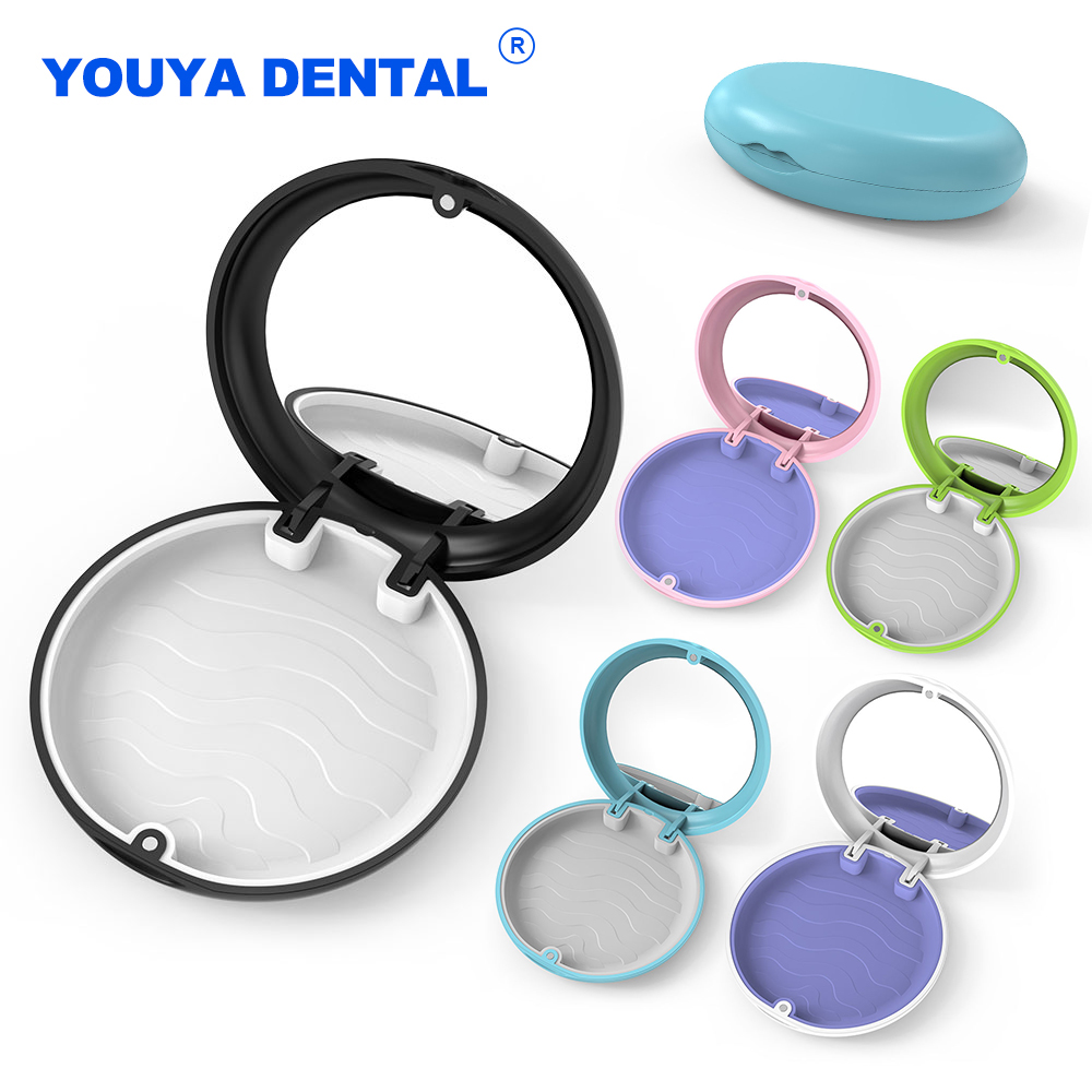 Best of Dental Denture Fake Teeth Storage Box Orthodontic Case Mouth Guard Portable Retainer Plastic Oral Hygiene Supplies With Mirror Reviews & Tips