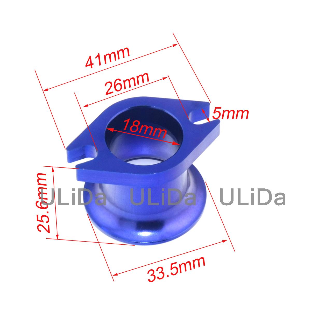 Aluminiumlegierung Air Horn Einlass für Zenoah G80 DLE30/ DLE50/ DLE55/ CRRC Gasmotor RC Flugzeug BLAU/ROT/SCHWARZ – Detail 3