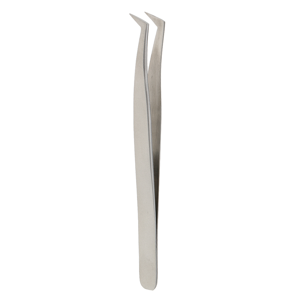  Extension Tweezers for Volume Lashes Professional Precision Curved Head es  Tool, Stainless Steel