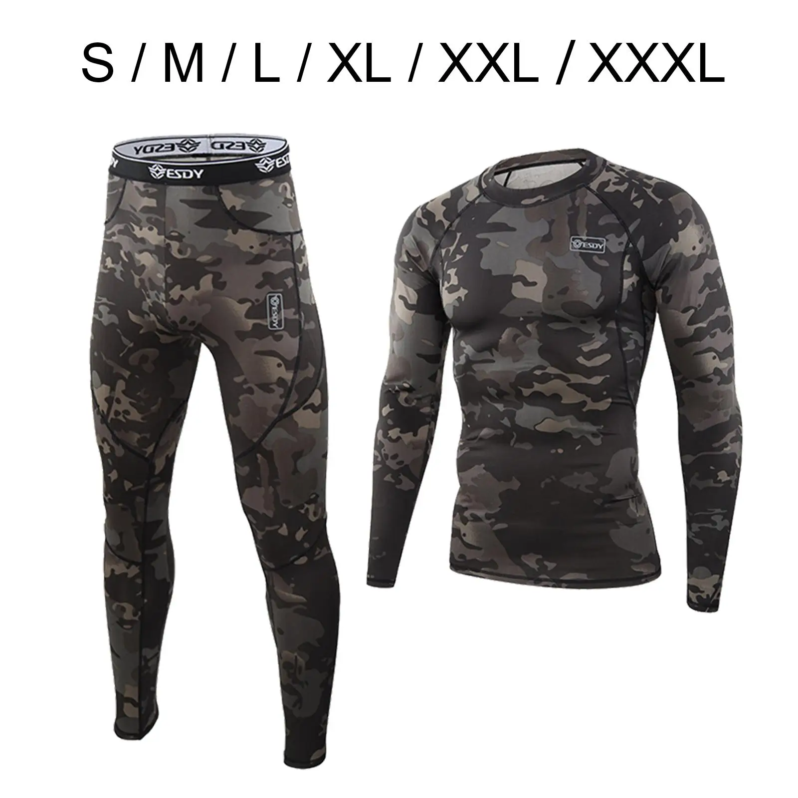 Long Johns Cold Weather Thermal   Set for Running Men Women Sport