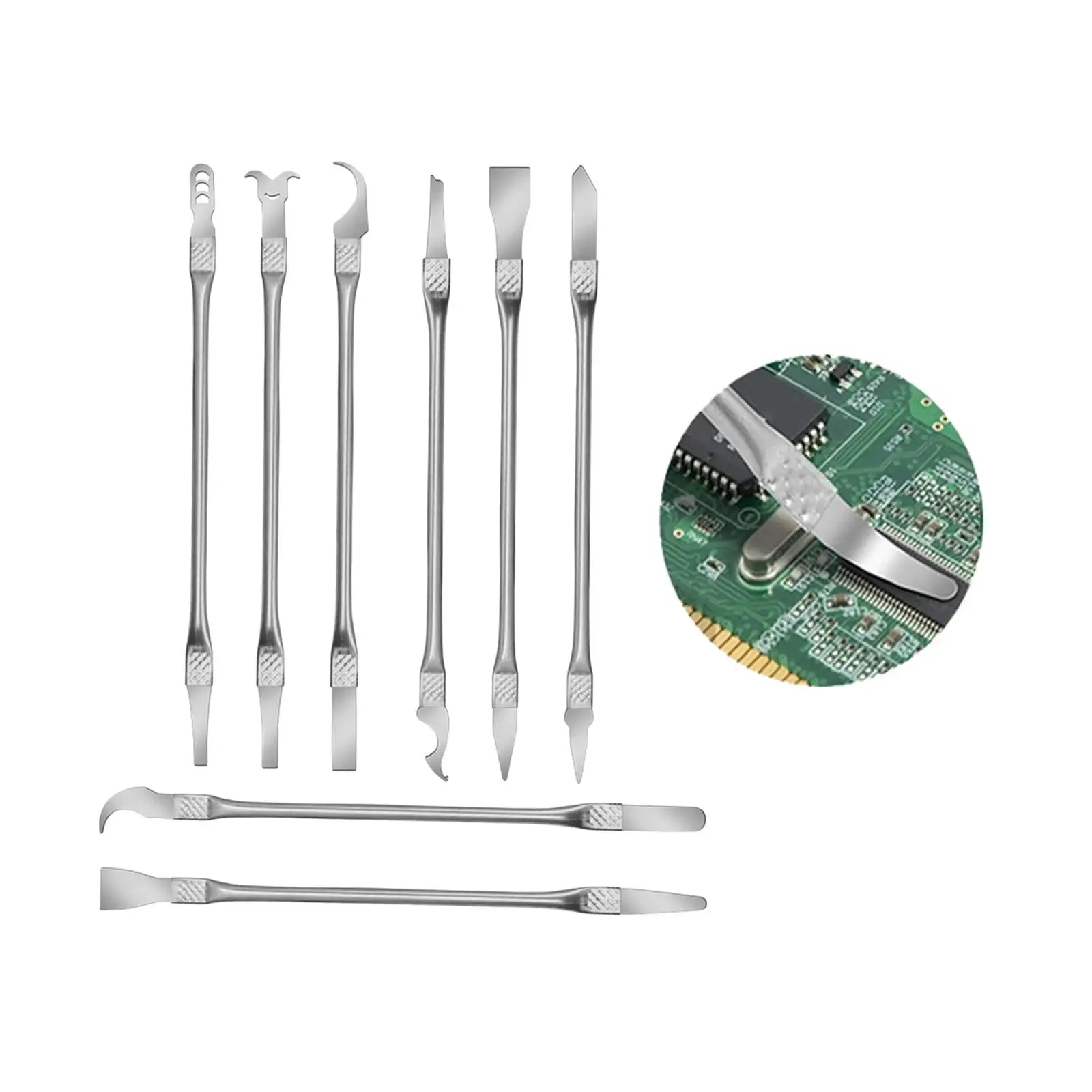 8 Pieces CPU Glue Remover Knife Thin Blade Pry Shovel Small Knife Dismantling CPU IC Prying Knife for Precise Instrument Repair